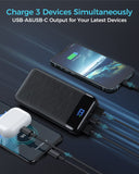 Enerwow Power Bank 30000mAh,USB C Powerbank 22.5W,PD3.0 Schnellladefunktion Externe Handyakkus,Kompatibel mit iPhone, iPad und Mehr